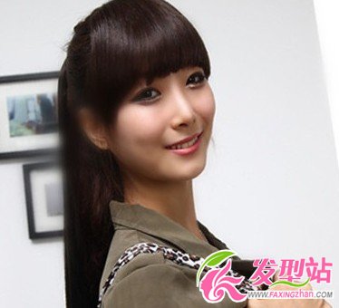 2012流行的女生齐刘海发型(3)图片