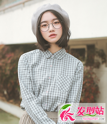 职场女生短发发型示范 韩式女生气质时尚短发发型图片