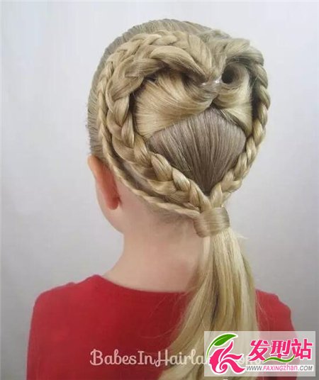 3-13岁小女孩发型设计 创意[心形]儿童发型-儿