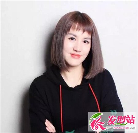 眉上刘海发型 圆脸适合的刘海-刘海发型-发型站