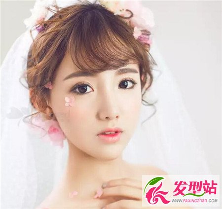 空气刘海新娘发型 韩式清新新娘造型-新娘发型