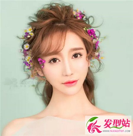 空气刘海新娘发型 韩式清新新娘造型-新娘发型