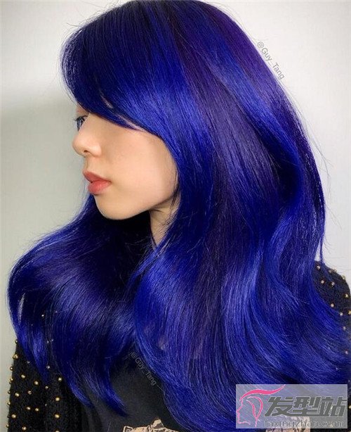 染蓝色头发改色