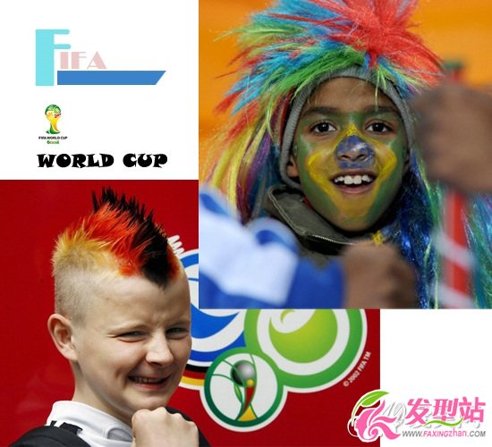 球迷宝宝个性非主流发型世界杯个性儿童发型推荐