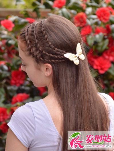 小学生编发扎发大全最新儿童编发设计图片4