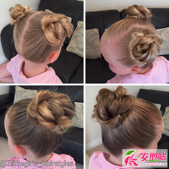 儿童双丸子头花苞头视频儿童盘发教学视频