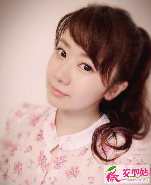 福原爱可爱斜刘海发型 圆脸女生这样剪好可爱!