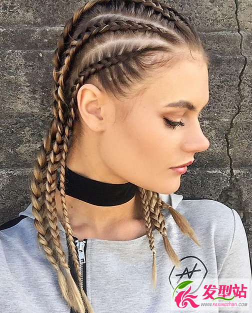 超酷编发蜈蚣辫 欧美范健身达人最酷发型