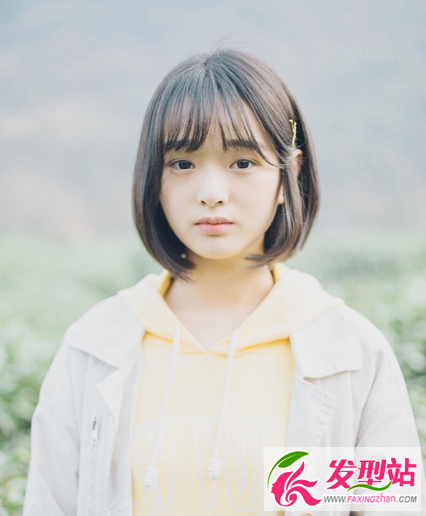 最新女生学生短发韩式学生头波波头发型