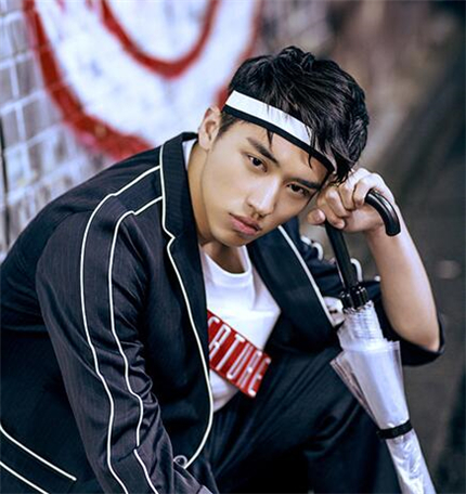 男生时尚发带发型潮男必备爆款