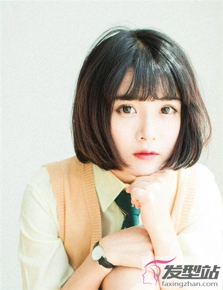萌萌哒短发发型女生让你变身卡哇伊短发美女