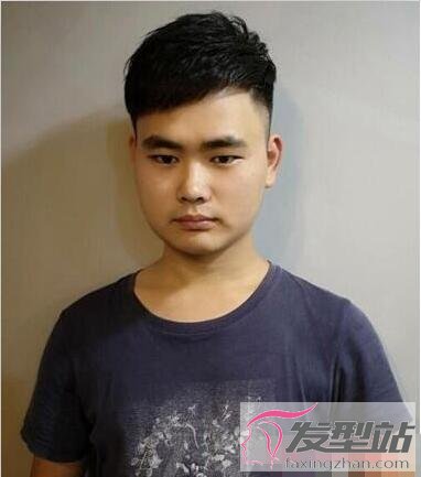 脸大胖子发型男短发展现男士阳刚霸气一面