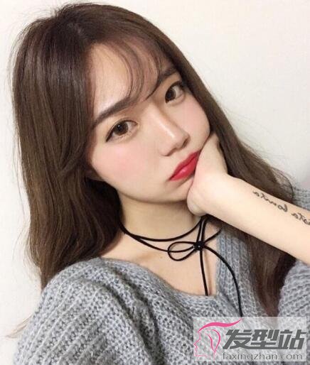 长发女生适合剪什么刘海微风刘海简太美了超显气质