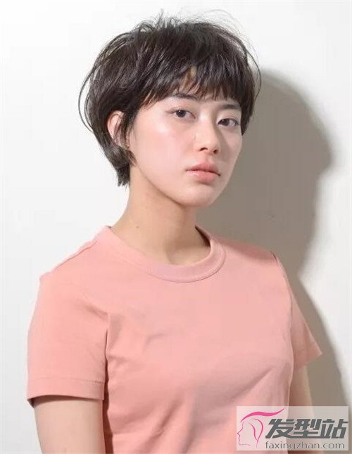 方脸短发造型 韩式图片