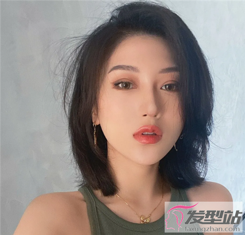 瘦脸款气质锁骨发大脸方脸谁剪谁美