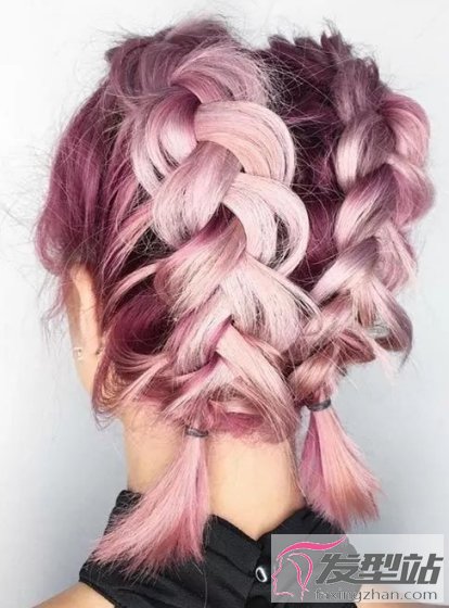 时髦洋气螃蟹辫图片欧美风辫子造型指南