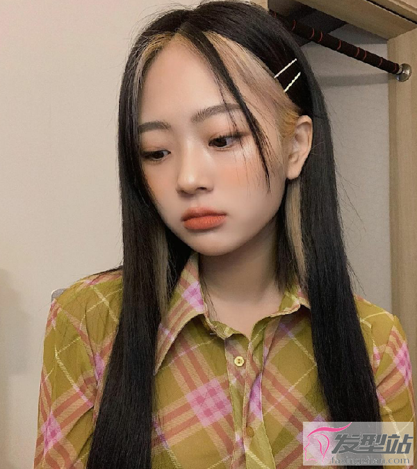 2021年最火染发设计 线条染时髦亮眼_发型站_最新流行发型设计发型