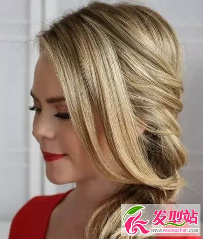 法式公主鱼骨辫编发教程图解