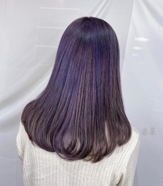 雾紫色头发图片喜欢紫色的你一定要尝试
