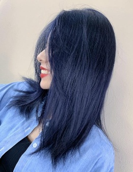 蓝色系染发