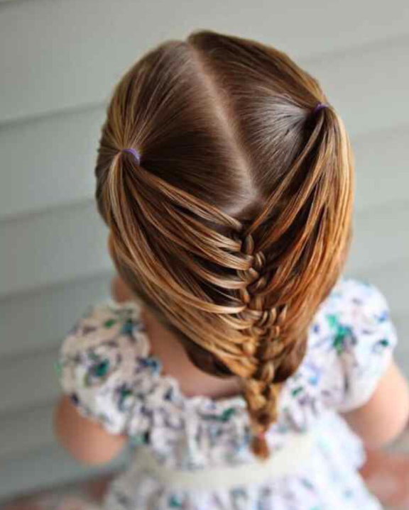 7一10岁儿童发型图片 轻松打造小公主扎发发型